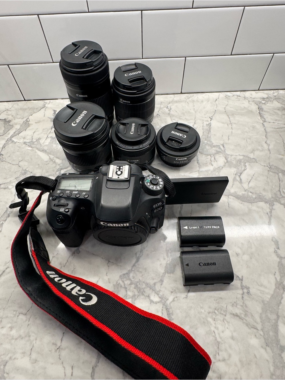 Canon EOS 80D Camera Bundle + 5 Lenses